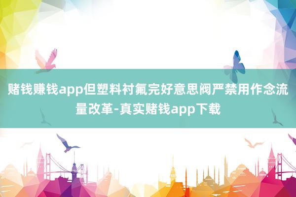 赌钱赚钱app但塑料衬氟完好意思阀严禁用作念流量改革-真实赌钱app下载