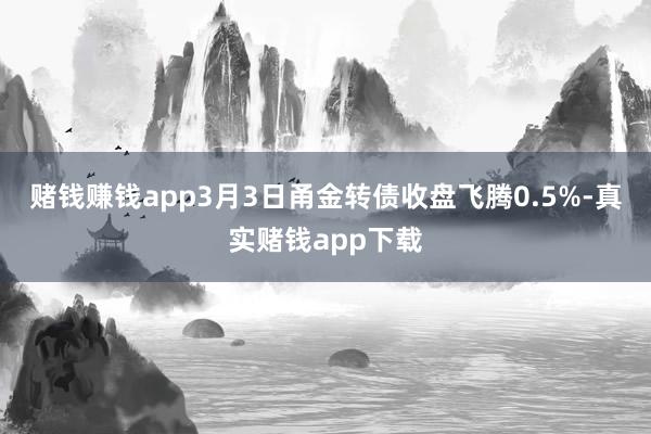 赌钱赚钱app3月3日甬金转债收盘飞腾0.5%-真实赌钱app下载