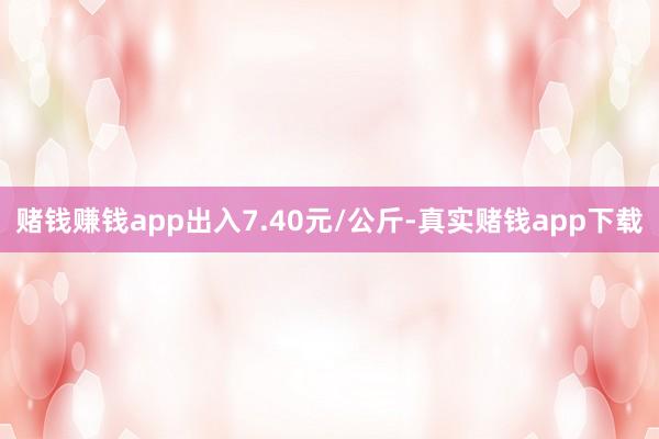 赌钱赚钱app出入7.40元/公斤-真实赌钱app下载