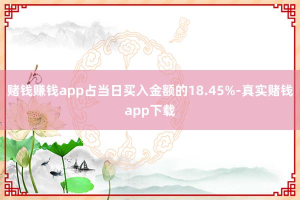 赌钱赚钱app占当日买入金额的18.45%-真实赌钱app下载