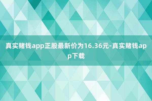 真实赌钱app正股最新价为16.36元-真实赌钱app下载
